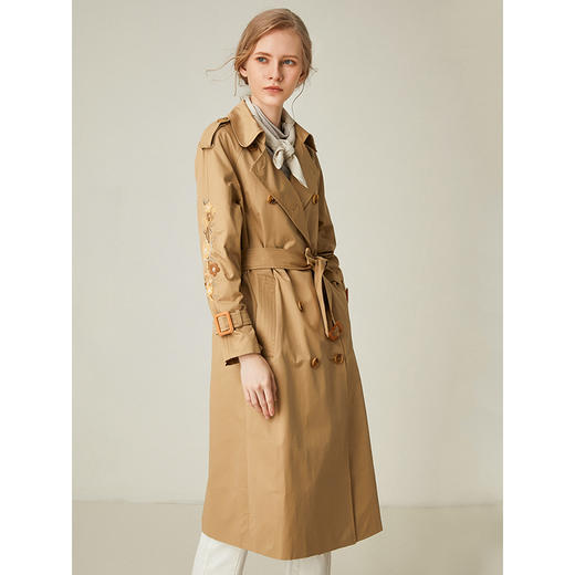 famecoco范可儿风衣大衣气质中长款外套F191AA005 商品图2