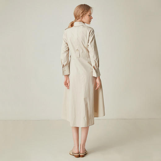 famecoco范可儿赫本风衬衫连衣裙小心机收腰显瘦中长款F191FA032 商品图1