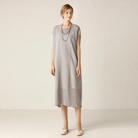 famecoco范可儿连衣裙文艺范飞飞袖连衣裙女F203FA057