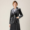 famecoco范可儿西装外套女秋装新款纯色收腰显瘦外套女F201AB013 商品缩略图2