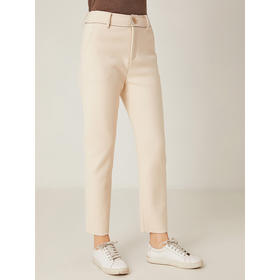 Famecoco范可儿新品百搭小脚铅笔裤修身显瘦休闲长裤女 F198GA014