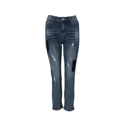 Famecoco范可儿牛仔裤铅笔裤修身小脚长裤F198GA013 商品图4