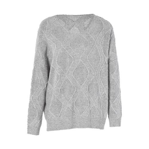 famecoco范可儿毛衣针织衫女秋冬宽松慵懒设计感上衣F198DB013 商品图4