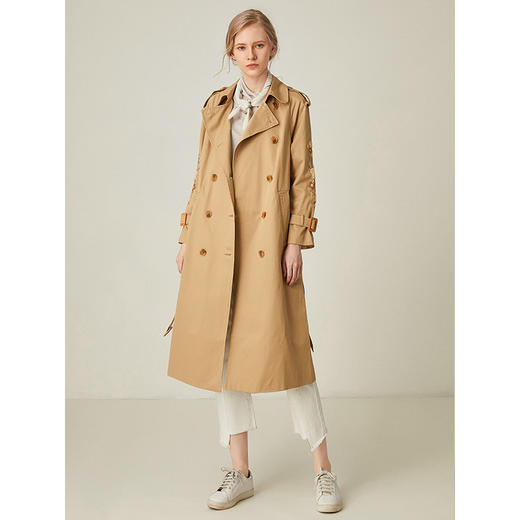 famecoco范可儿风衣大衣气质中长款外套F191AA005 商品图3