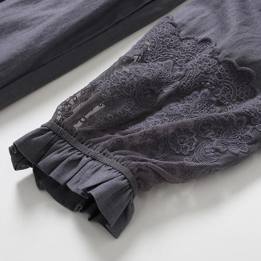 famecoco范可儿棉麻连衣裙法式长袖宽松气质裙F195FA007 商品图3