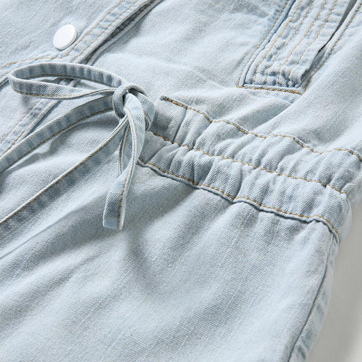 famecoco范可儿牛仔外套秋装机车风收腰百搭F201AB003 商品图3