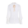 famecoco范可儿长袖衬衫女2020夏宽松百搭洋气白色上衣F193BA018 商品缩略图4