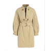 Famecoco范可儿卡其色风衣女立领设计感外套F185AA016 商品缩略图4