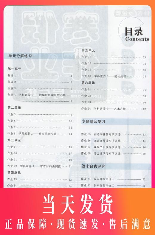 正版现货 钟书金牌 寒假作业导与练 语文 六年级/6年级 上海专版 上海大学出版社 上海初中生寒假作业 商品图0