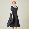 famecoco范可儿棉麻娃娃裙女夏季宽松遮腹高腰亚麻a字裙F193FA015 商品缩略图2