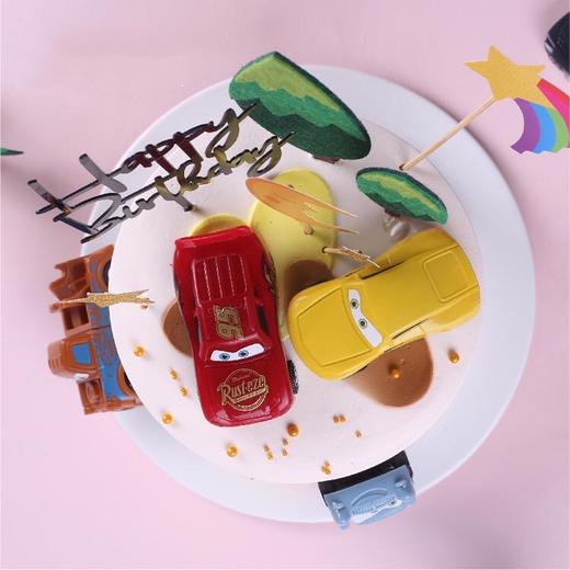 赛车总动员儿童蛋糕（四个麦昆） 【男宝喜欢的赛车】 商品图2