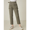 famecoco范可儿工装休闲裤女纯棉运动休闲九分裤直筒裤F195GA026 商品缩略图0