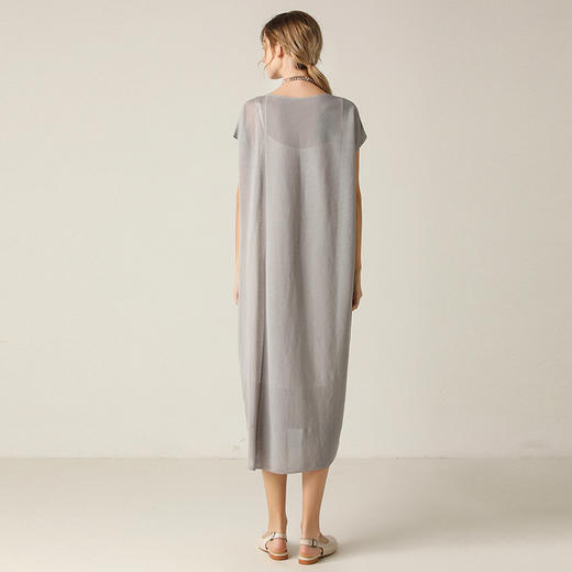 famecoco范可儿连衣裙文艺范飞飞袖连衣裙女F203FA057 商品图1