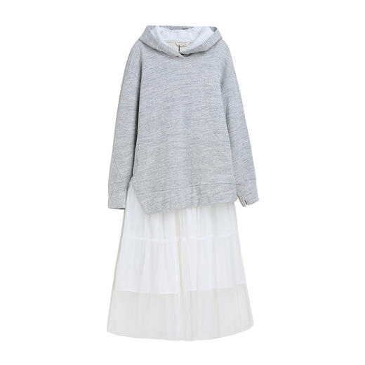 famecoco范可儿休闲卫衣两件套连帽宽松时尚套装F195EA005 商品图4