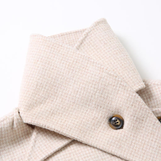 Famecoco范可儿新品文艺风中长款外套女绵羊毛毛呢大衣 F198AC023 商品图3