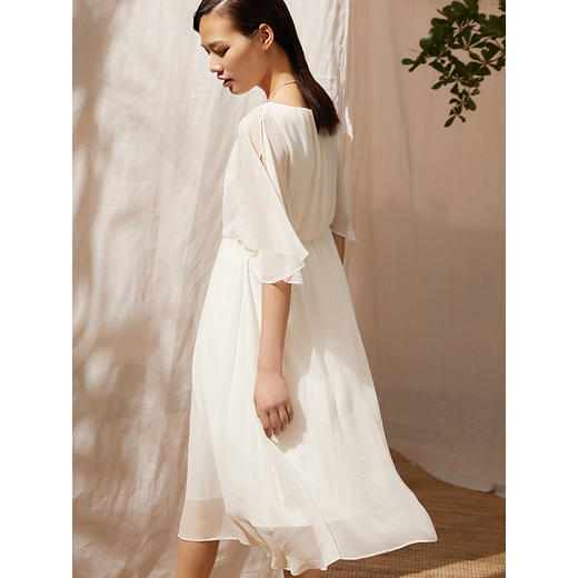 Famecoco范可儿连衣裙松紧腰飘逸超仙气质长裙连衣裙F203FA018 商品图1