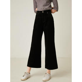 famecoco范可儿阔腿裤显瘦百搭九分裤休闲裤F178GA103