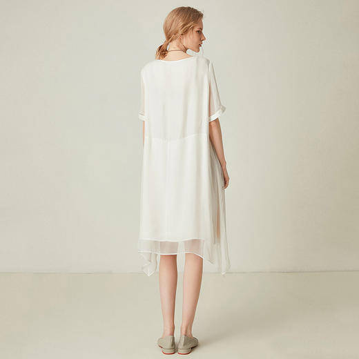 famecoco范可儿新款短袖连衣裙夏季宽松显瘦小清新中裙F193FA018 商品图1