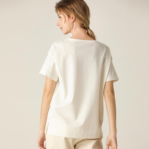 famecoco范可儿短袖t恤女短袖百搭上衣女F203BB002 商品图1