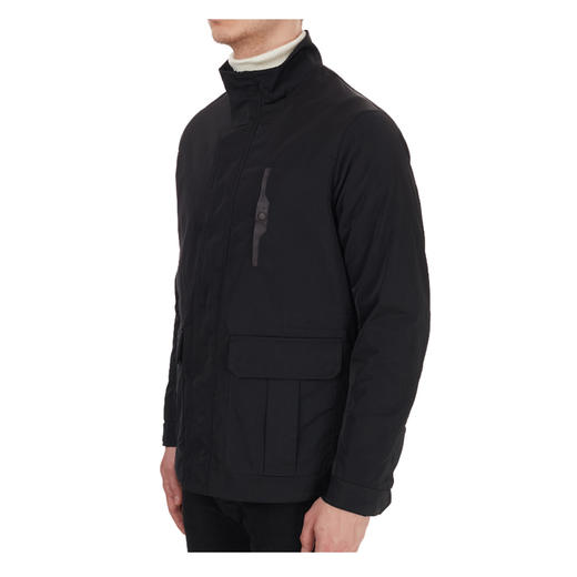 EMPORIO ARMANI 阿玛尼 高领常规版型男式大衣 黑色 6H1BD6 1NXZZ 0999 商品图2