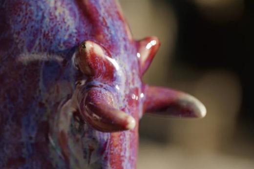 全彩窑变美林牛摆件 商品图1