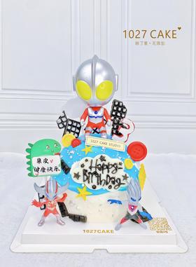 1027CAKE | 奥特曼主题   球形蛋糕