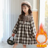 【女童法式复古公主裙】秋冬毛呢格子裙女打底裙子内搭女秋冬连衣裙 商品缩略图0