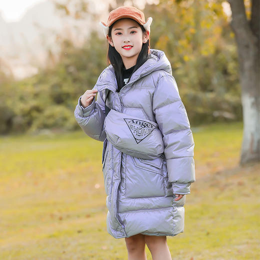 【秋冬新款韩版宽松女童棉服中长款】棉袄女2020年学生面包服中大童中长款 商品图5