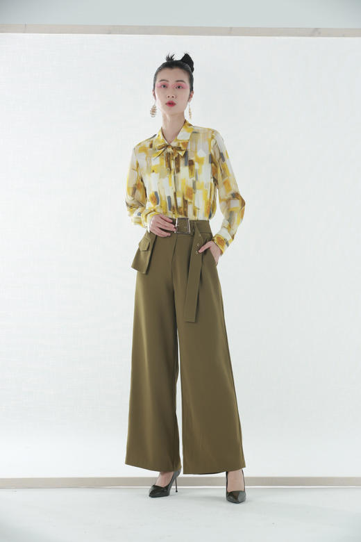 3F5781--琉璃黄色衬衫--《绿色系列》 商品图11