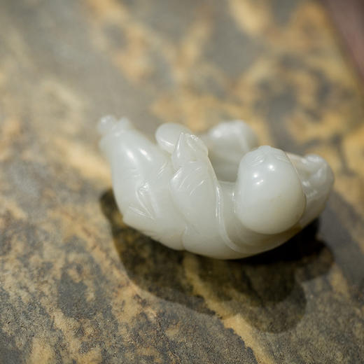 清乾隆 和田玉刘海戏金蟾把件 商品图2