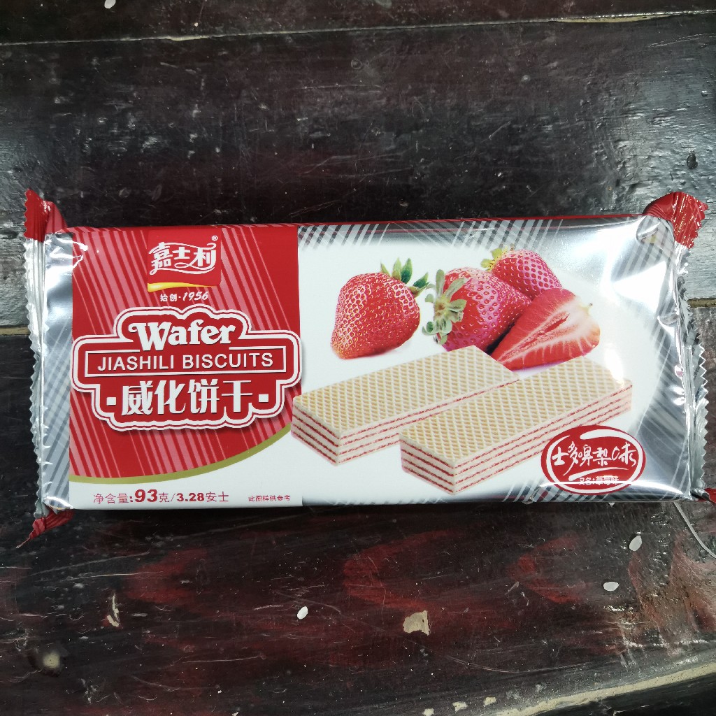 嘉士利草莓味威化饼93g
