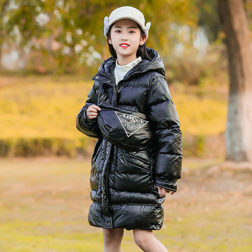 【秋冬新款韩版宽松女童棉服中长款】棉袄女2020年学生面包服中大童中长款 商品图4