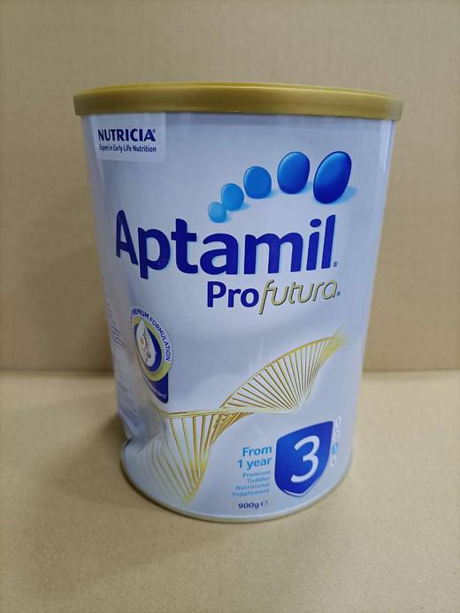 微瑕澳洲爱他美白金版婴幼儿奶粉3段900g13岁21年9月到期罐体挤压变形