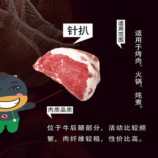 黑牛牛领肉、牛尾骨、牛腩粒等部位肉 ，日本和牛与鲁西黄牛杂交品种 烟台的黑牛基地 品质上等 ⭐️顺丰快递 商品图9