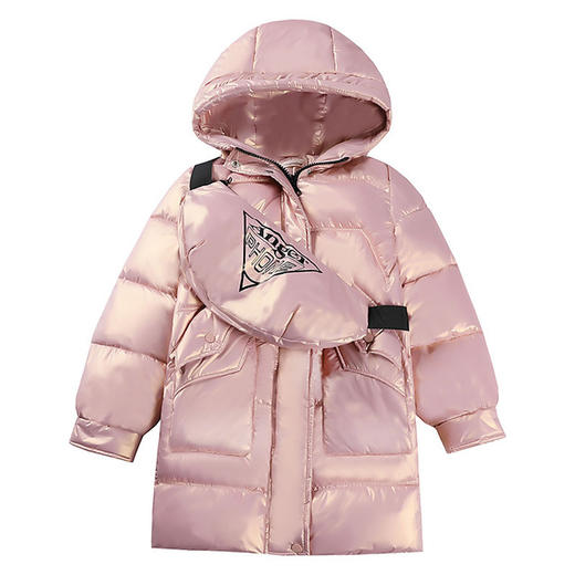 【秋冬新款韩版宽松女童棉服中长款】棉袄女2020年学生面包服中大童中长款 商品图3