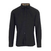 【一】BURBERRY 巴宝莉 男士修身剪裁专属标识装饰弹力棉府绸长袖衬衫 黑色 8032305 A1189 商品缩略图0
