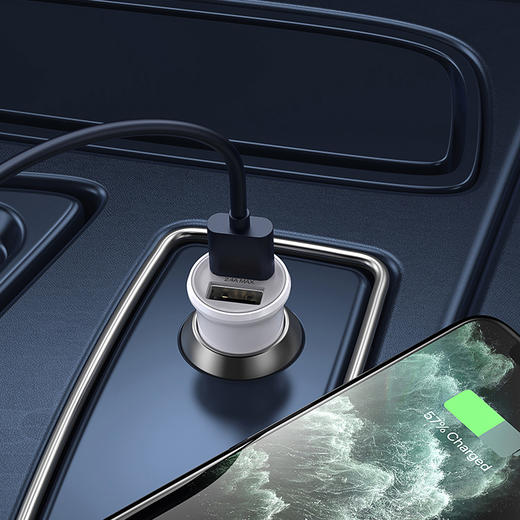 品胜12w双usb车载充电器 一拖二快充车充 汽车点烟器转换头