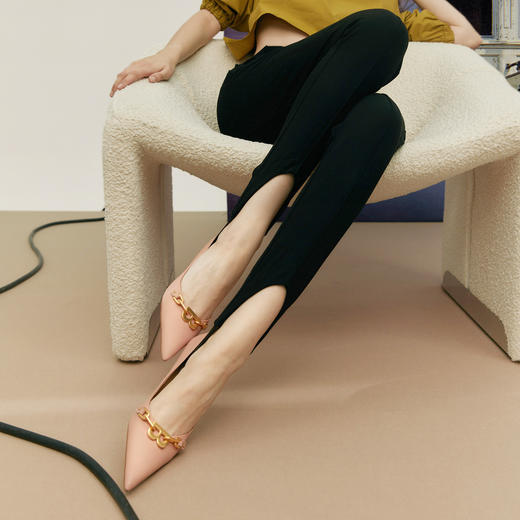 Westory21年金属字母尖头典雅高跟鞋52791 商品图4