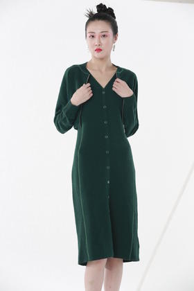 【伯妮斯茵】短款松绿色针织外套 --《秋装时尚系列》3EA5531