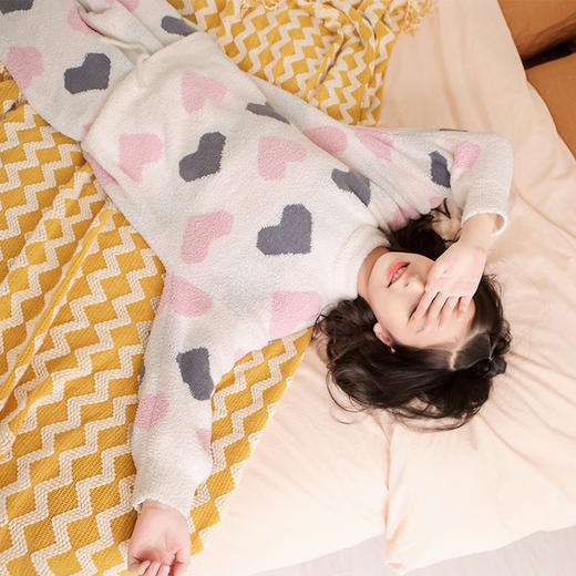 【韩国珊瑚绒儿童睡衣套装】秋冬女童睡衣可爱加厚长袖中大童家居服女 商品图2