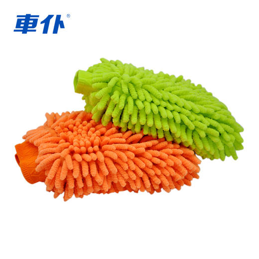 车仆多功 能雪尼尔单双面 洗车毛绒手套 商品图2