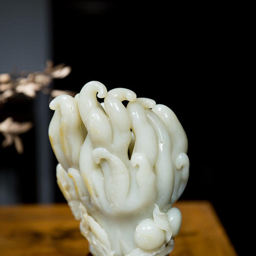 新疆和田玉籽料透雕多子多福多寿摆件 商品图2