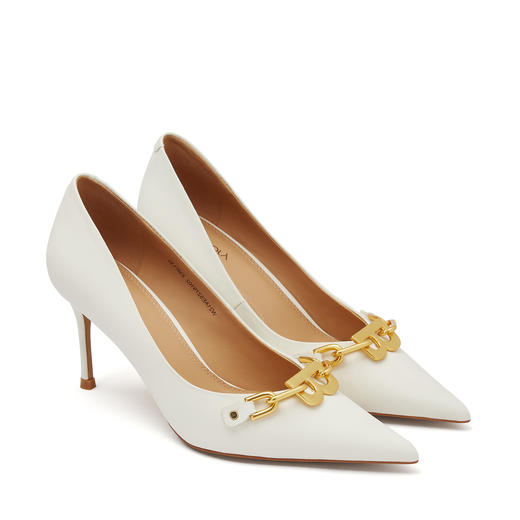 Westory21年金属字母尖头典雅高跟鞋52791 商品图1