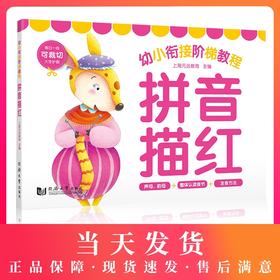 正版现货 幼小衔接阶梯教程 拼音描红 幼儿拼音启蒙教育书籍 汉语拼音起步 幼儿图图画画思维训练动小手激发脑部发育左右脑开发