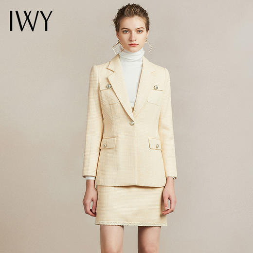 IWY/优雅气质小香风西装套裙女时尚名媛职业裙204007CS1 商品图2