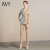 IWY/高端拼接卡其色设计感西服套装女职业装商务韩版通勤时尚气质女神204003C1P1 商品缩略图4