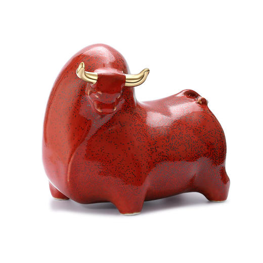 醍醐 瓷 牛转乾坤 摆件 礼盒装 商品图3