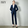 IWY/藏青色职业装西服西装正装套装女商务通勤干练修身CP10351 商品缩略图0