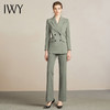 IWY/橄榄绿商务英伦风职业装西服西装套装裤女修身百搭工作服204026C1+P6 商品缩略图0