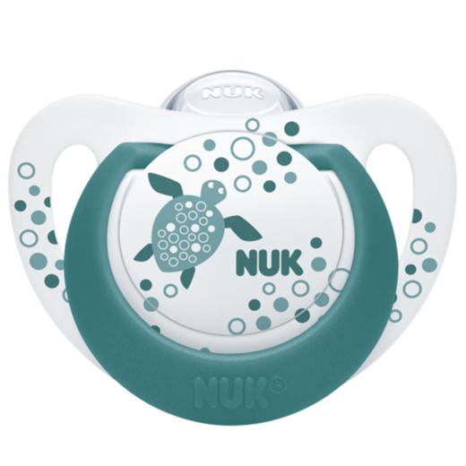 NUK德国婴幼儿硅胶安抚奶嘴软薄防胀乳胶新生安睡0-6-18-36个月 商品图0